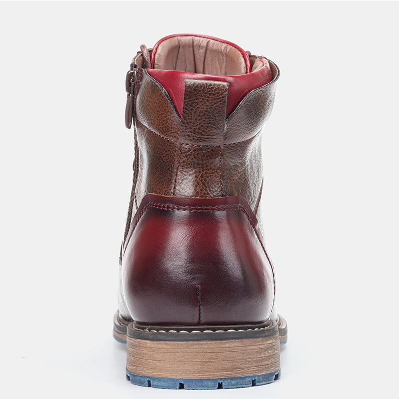 Élevez votre style avec les bottes Oxford en cuir de première qualité Aaron | Exquise, fabriquée à la main