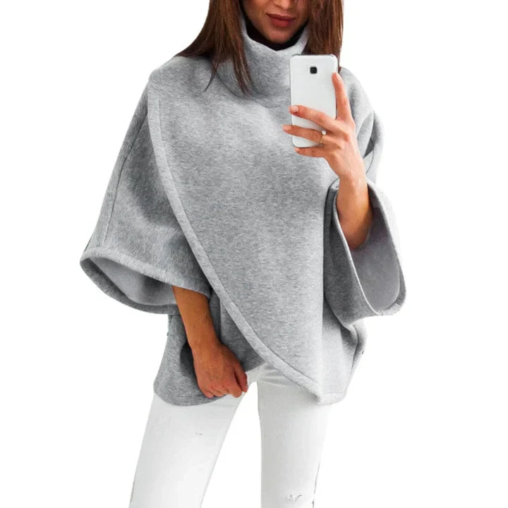 Derya - Poncho élégant pour femmes avec col montant à la mode