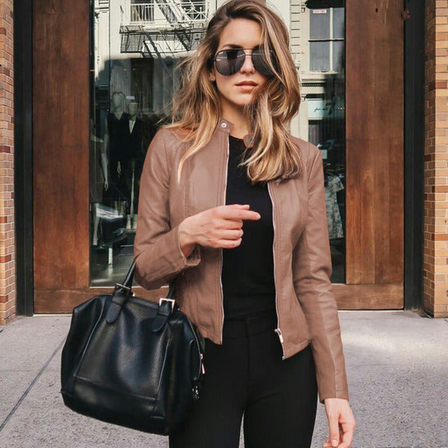 Liana | Veste en cuir chic et confortable