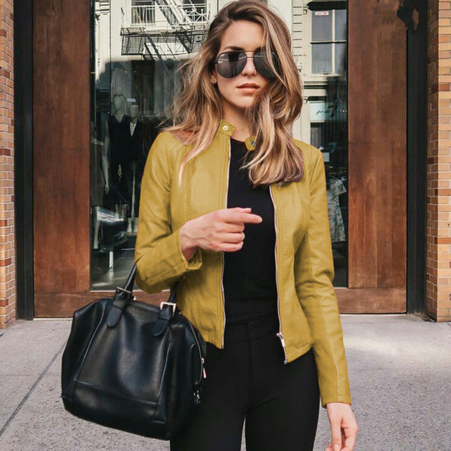 Liana | Veste en cuir chic et confortable