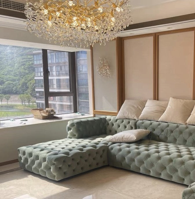 Lustre de luxe en cristal français pour une atmosphère élégante