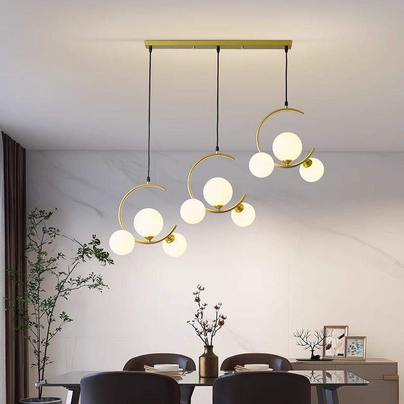 Lampe pendante LED élégante pour une décoration d'intérieur contemporaine