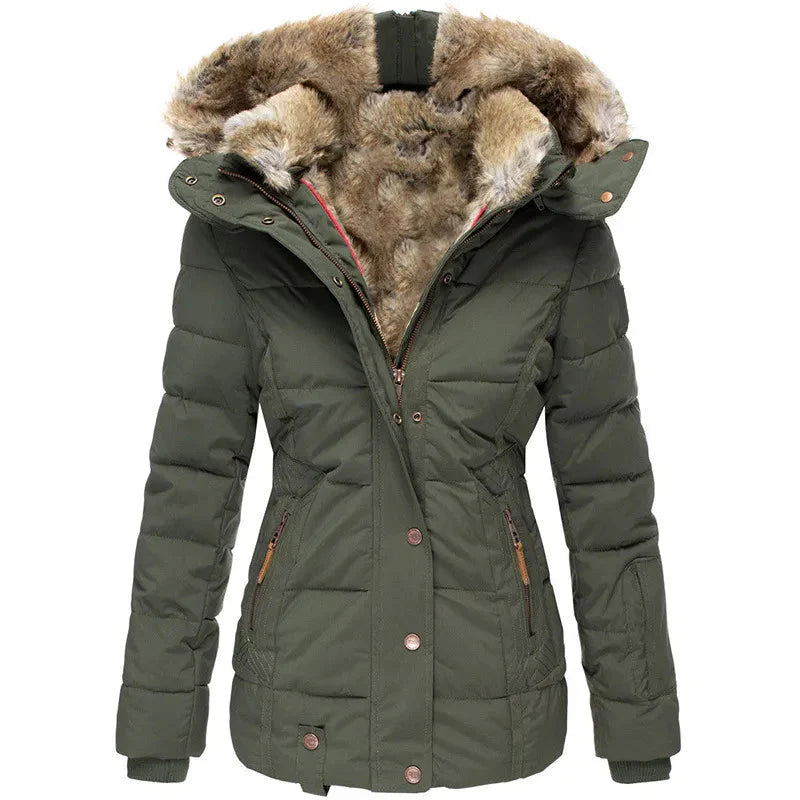 Juliet™ - Manteau d'Hiver Doublé en Fourrure