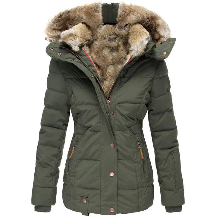 Juliet™ - Manteau d'Hiver Doublé en Fourrure