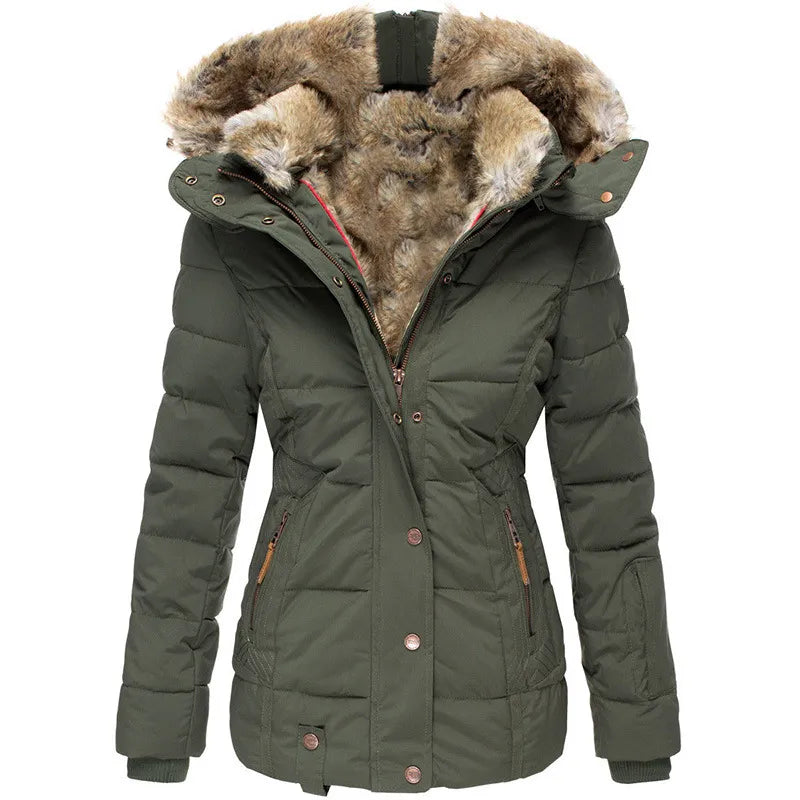 Clementine™ – Manteau d'Hiver Doublé de Fourrure pour Femme