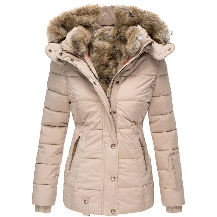 Clementine™ – Manteau d'Hiver Doublé de Fourrure pour Femme