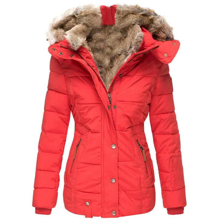 Clementine™ – Manteau d'Hiver Doublé de Fourrure pour Femme