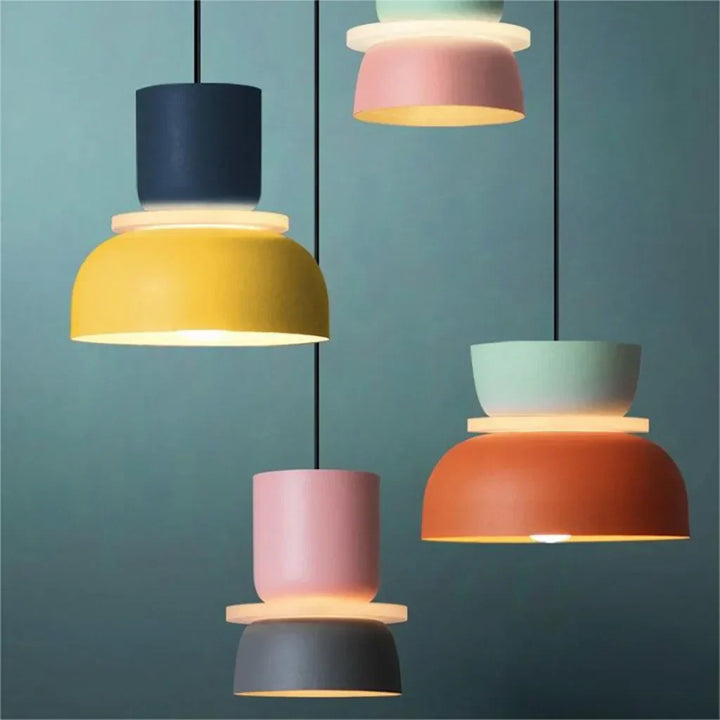 Lampe suspendue de style scandinave Dulcy Colour Block