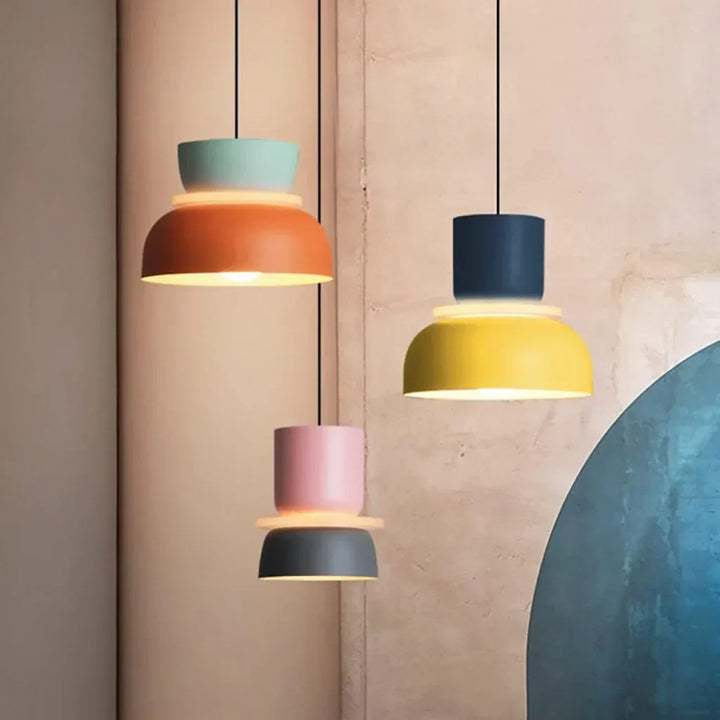 Lampe suspendue de style scandinave Dulcy Colour Block