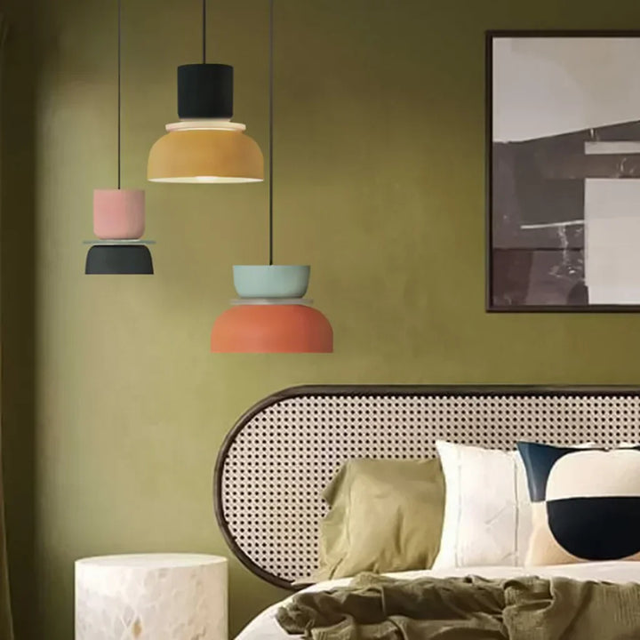 Lampe suspendue de style scandinave Dulcy Colour Block