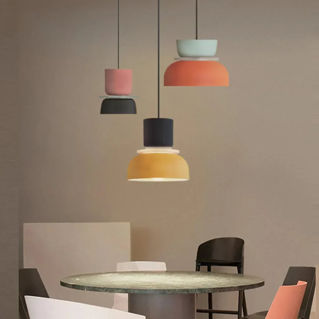Lampe suspendue de style scandinave Dulcy Colour Block