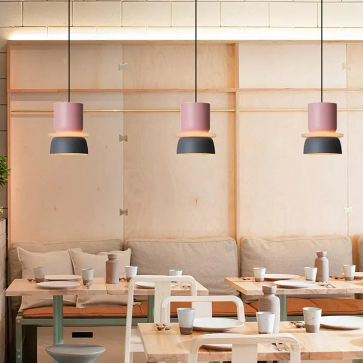 Lampe suspendue de style scandinave Dulcy Colour Block