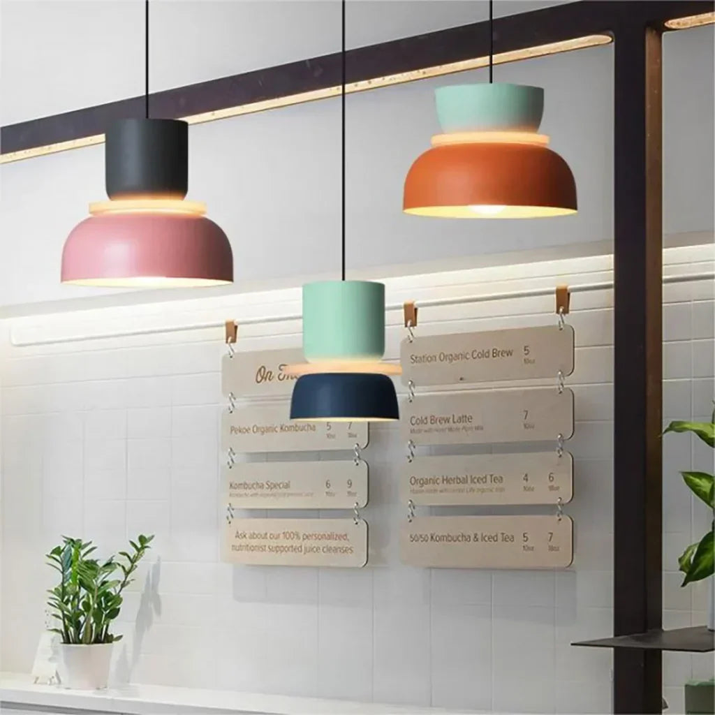 Lampe suspendue de style scandinave Dulcy Colour Block