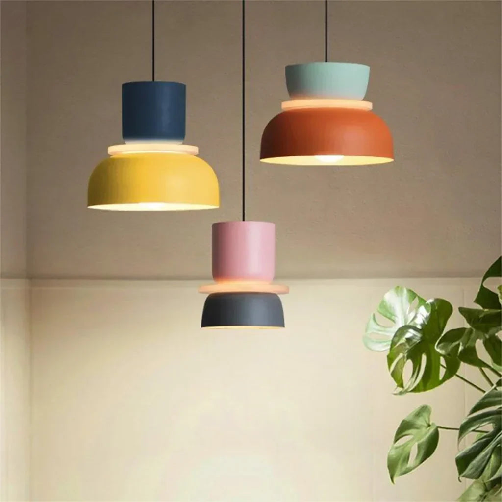 Lampe suspendue de style scandinave Dulcy Colour Block