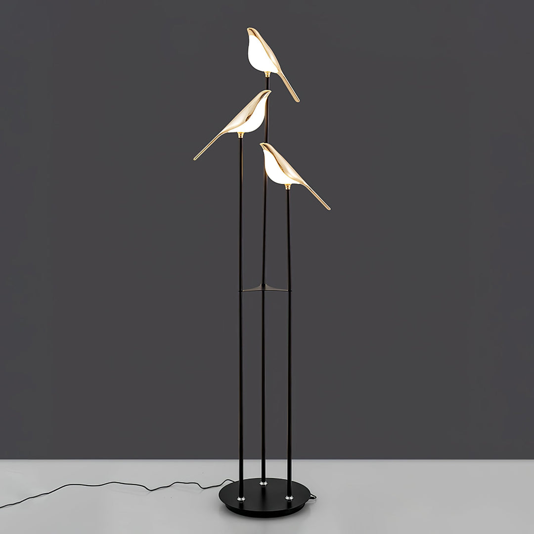 Magpie Perch Lampadaire élégant avec lampe torche