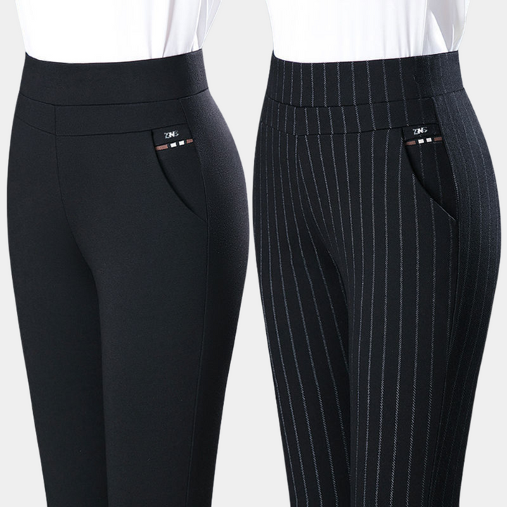Margot - Pantalon stretch à taille haute élégante