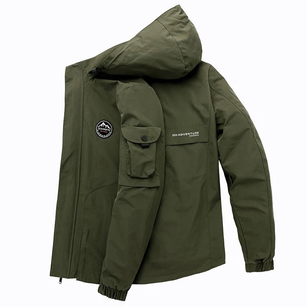 Adam Homme - Veste bombardier avec capuche élégante