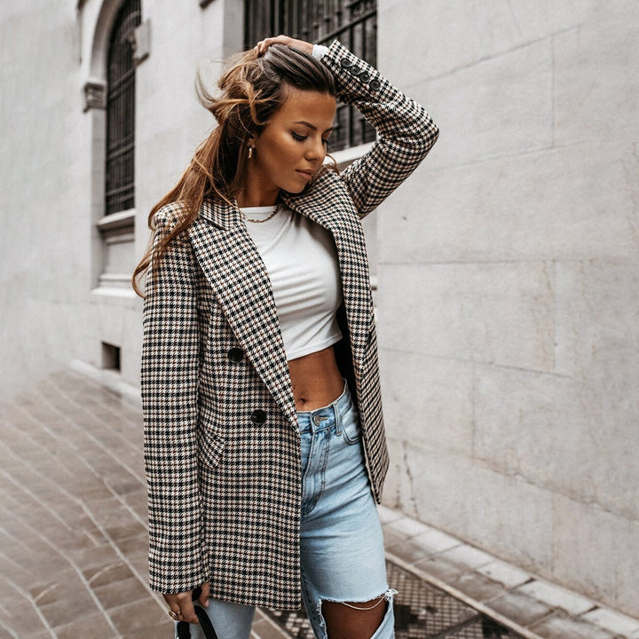 Missy | Veste à carreaux pour femme pour un look élégant