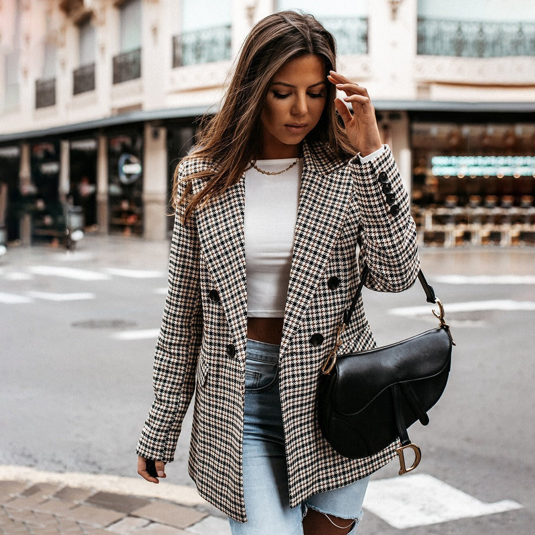 Missy | Veste à carreaux pour femme pour un look élégant