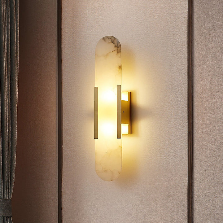 Elégante applique oblongue en albâtre - Melange Style