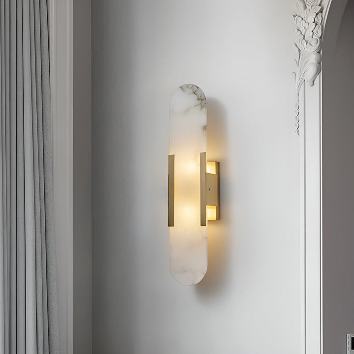 Elégante applique oblongue en albâtre - Melange Style