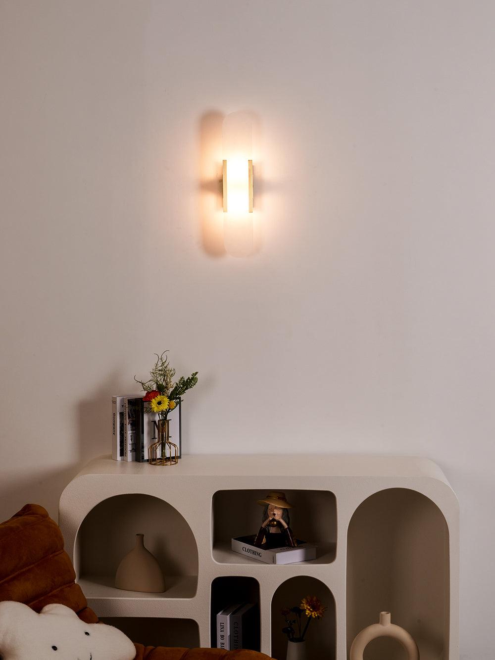 Elégante applique oblongue en albâtre - Melange Style