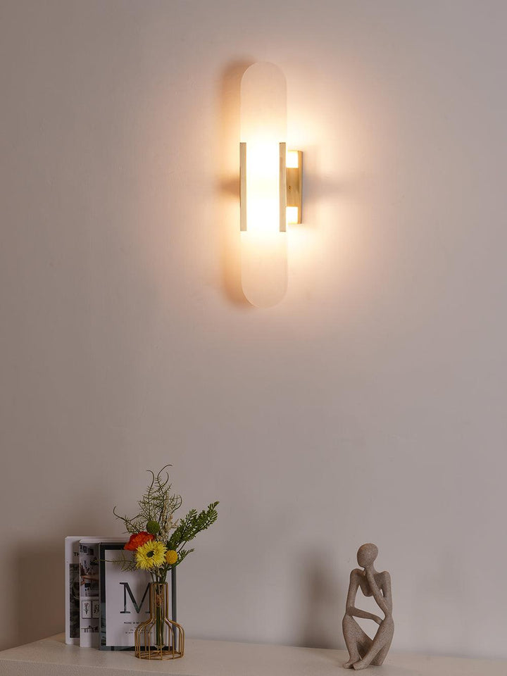 Elégante applique oblongue en albâtre - Melange Style