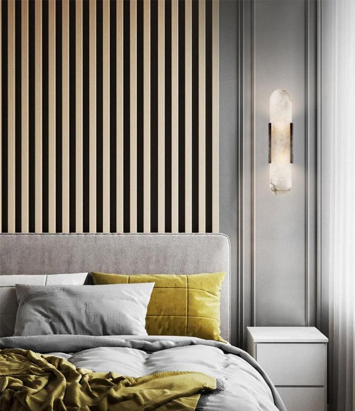 Elégante applique oblongue en albâtre - Melange Style