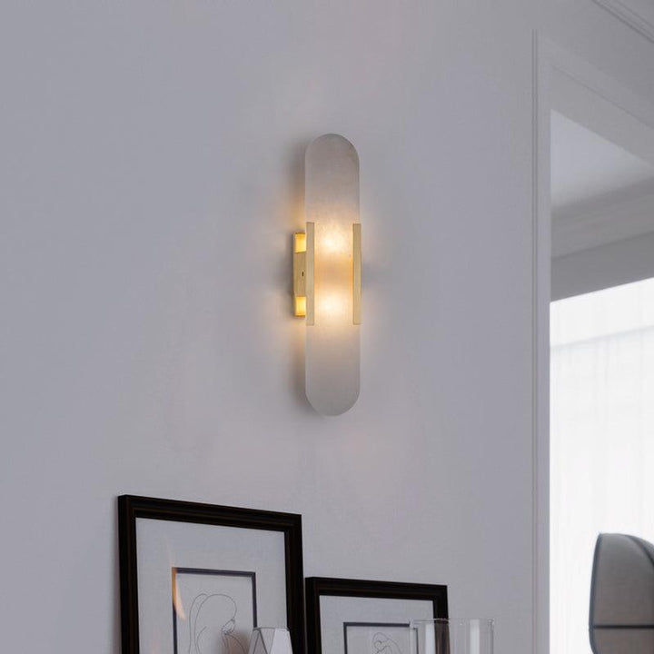 Elégante applique oblongue en albâtre - Melange Style