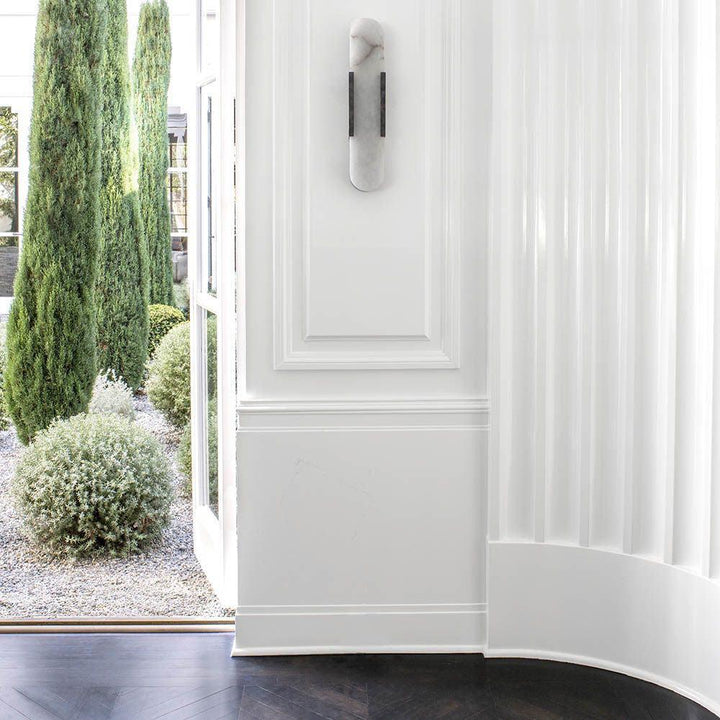 Elégante applique oblongue en albâtre - Melange Style