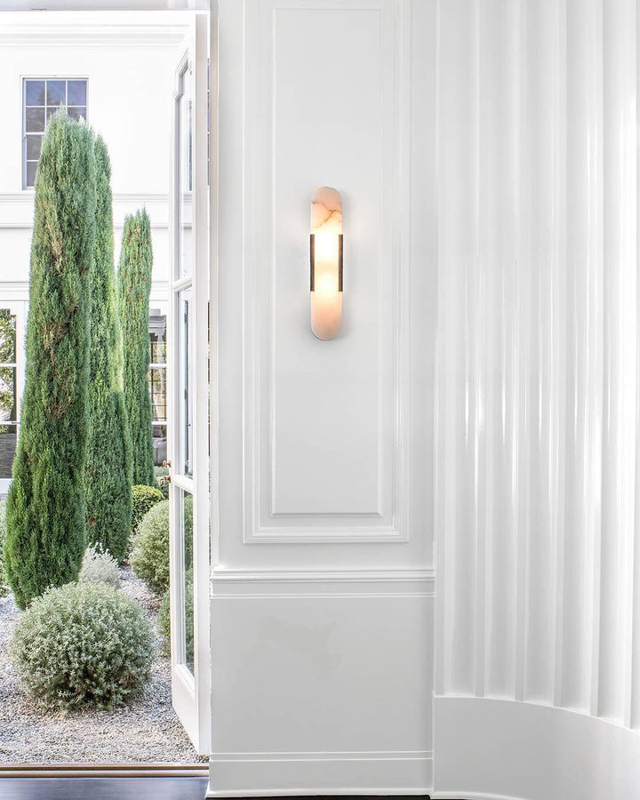 Elégante applique oblongue en albâtre - Melange Style
