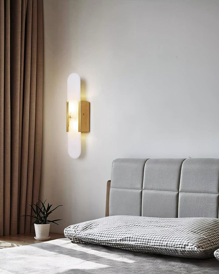 Elégante applique oblongue en albâtre - Melange Style