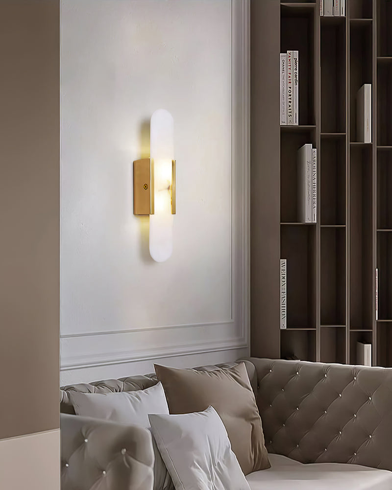 Elégante applique oblongue en albâtre - Melange Style