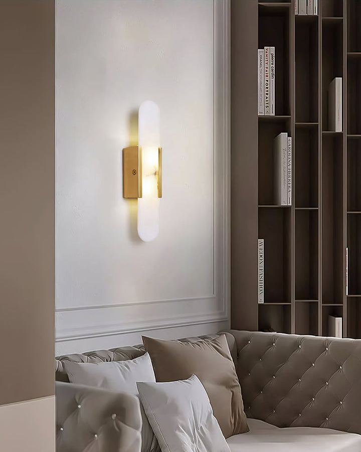 Elégante applique oblongue en albâtre - Melange Style