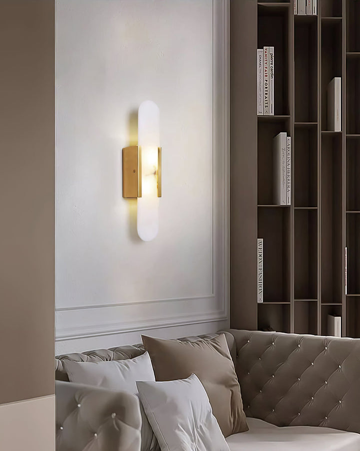 Elégante applique oblongue en albâtre - Melange Style