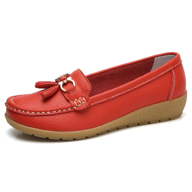 Ines - Mocassins à enfiler confortablement en peluche