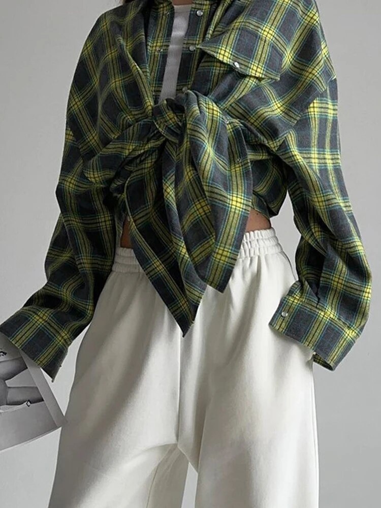 Carrie | Chemise en flanelle à carreaux élégante