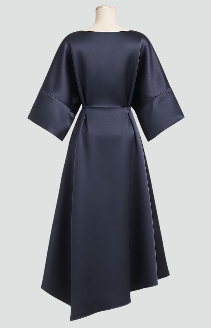 LD | Robe Longue Élégante en Satin – Style Chic et Sophistiqué