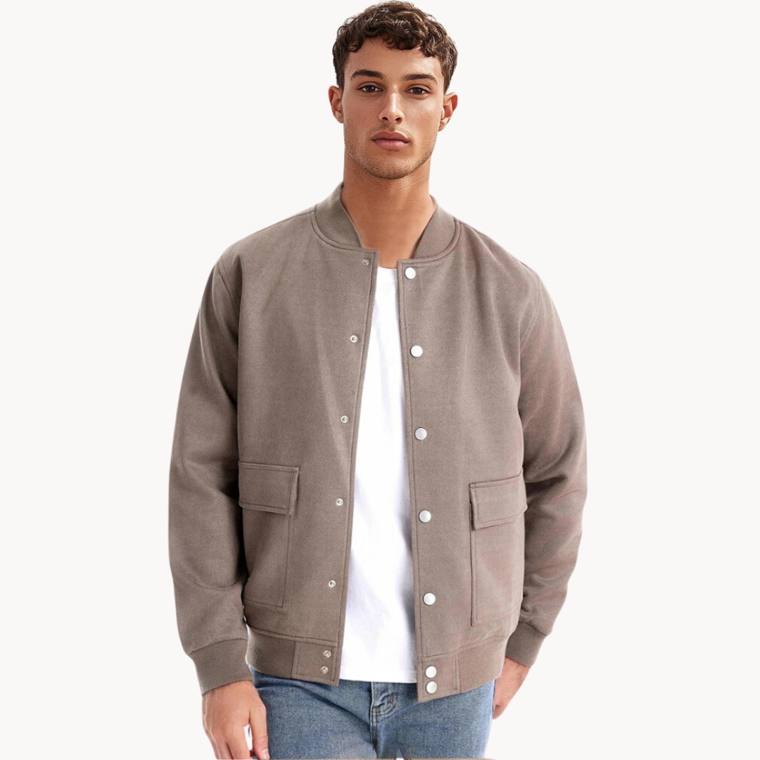 Thiago | Elégante veste bombardier en daim pour un look branché