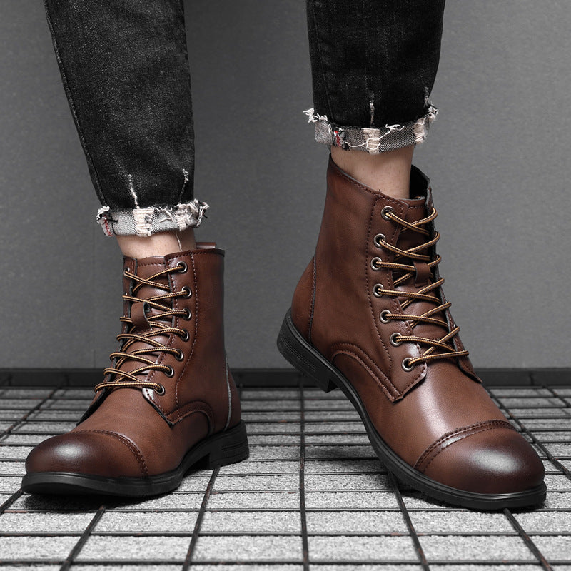 Bottes en cuir véritable Claude pour un style intemporel