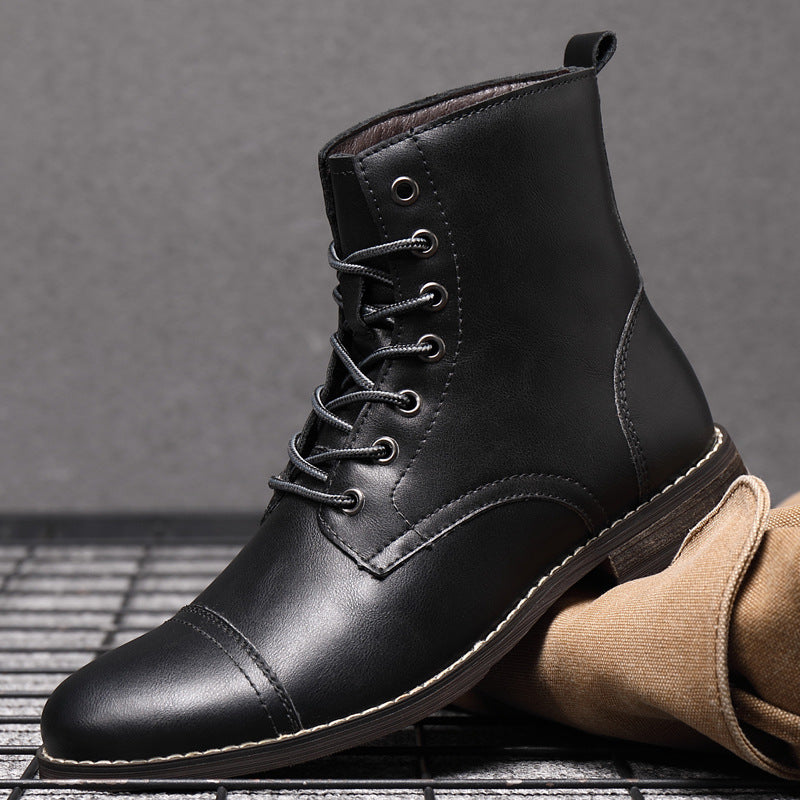 Bottes en cuir véritable Claude pour un style intemporel