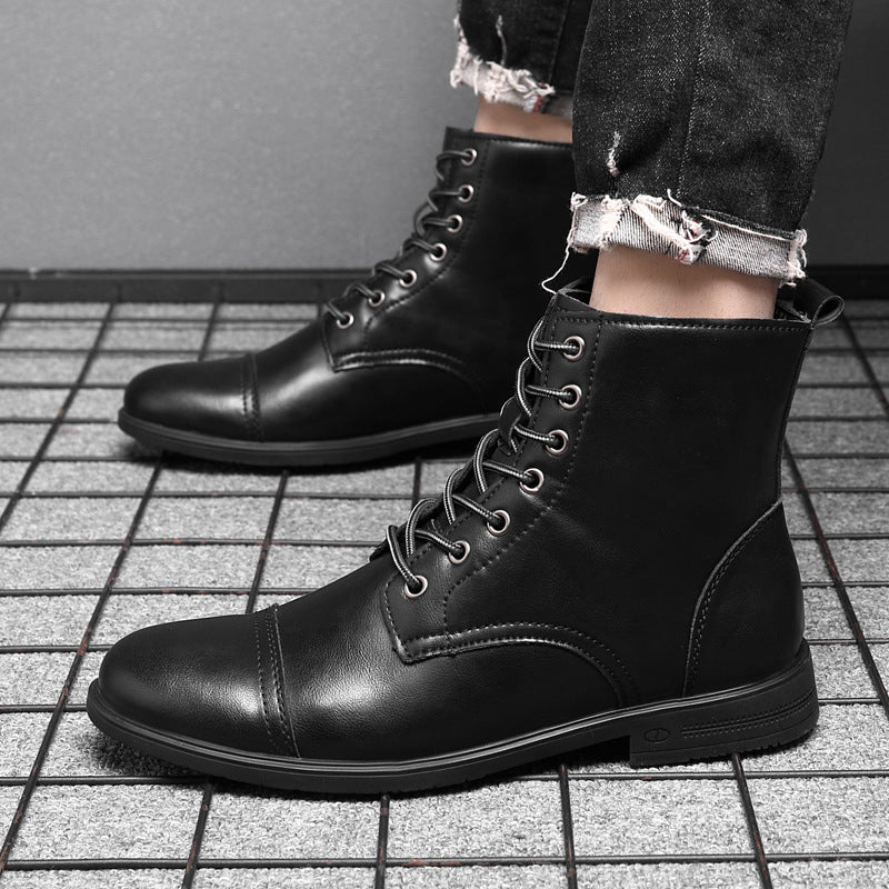 Bottes en cuir véritable Claude pour un style intemporel