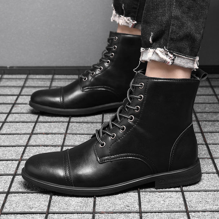 Bottes en cuir véritable Claude pour un style intemporel