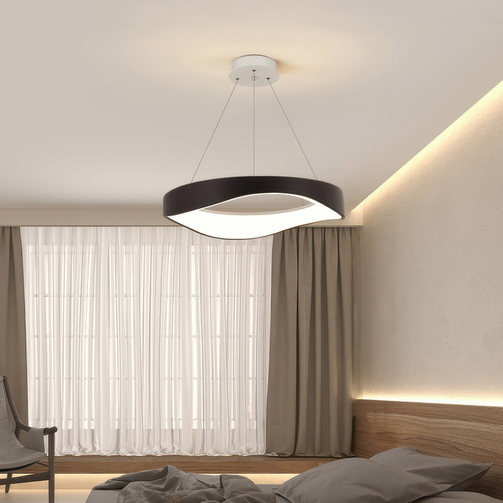 Lampe pendante LED ronde élégante pour un éclairage polyvalent dans la maison