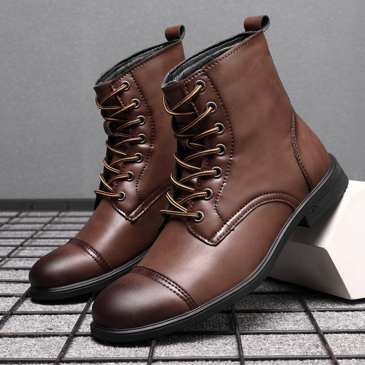 Bottes en cuir véritable Claude pour un style intemporel
