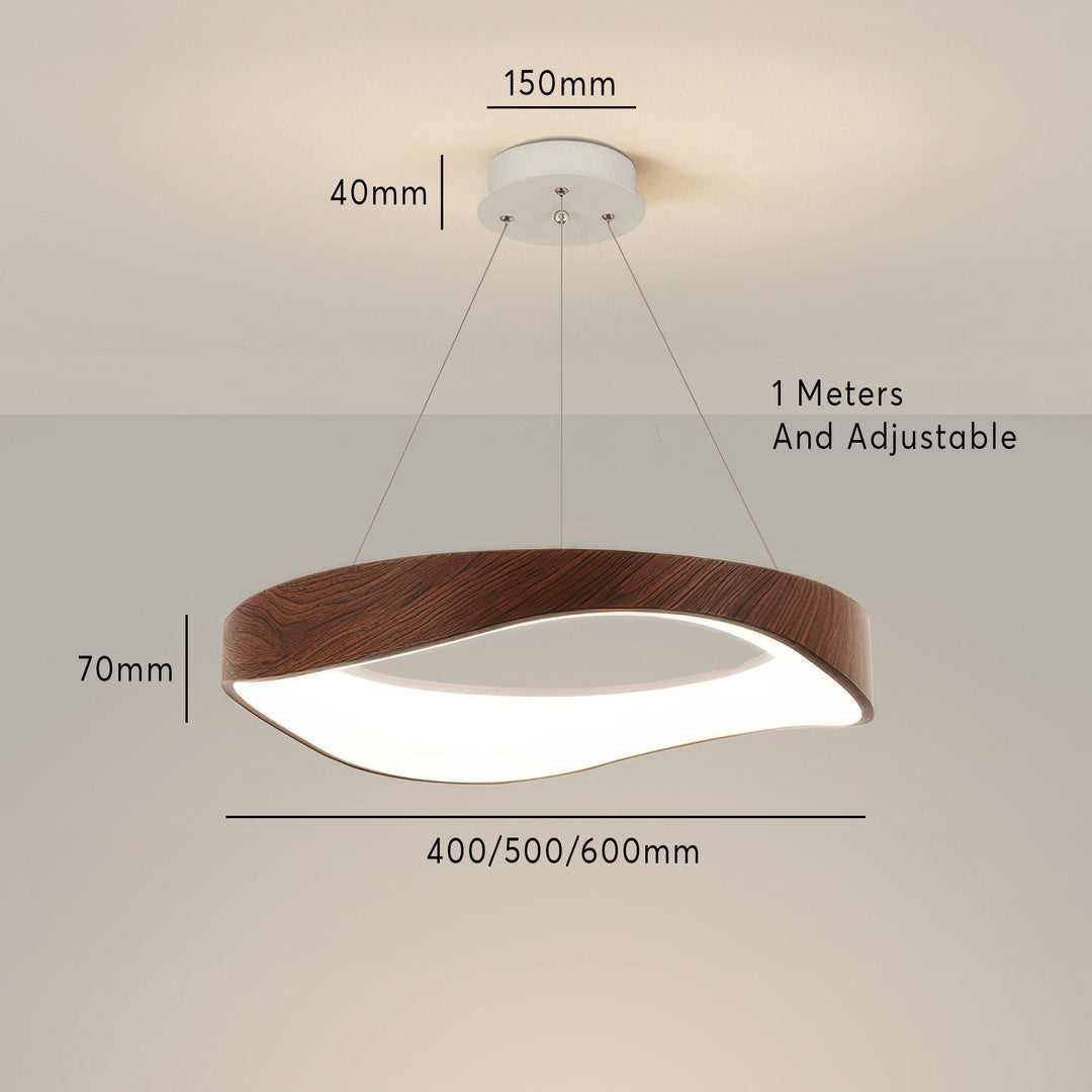 Lampe pendante LED ronde élégante pour un éclairage polyvalent dans la maison