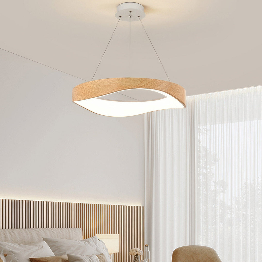 Lampe pendante LED ronde élégante pour un éclairage polyvalent dans la maison