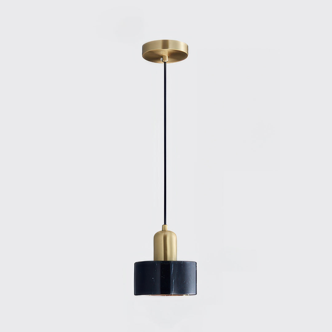 Lampe suspendue d'inspiration japonaise en forme de cylindre