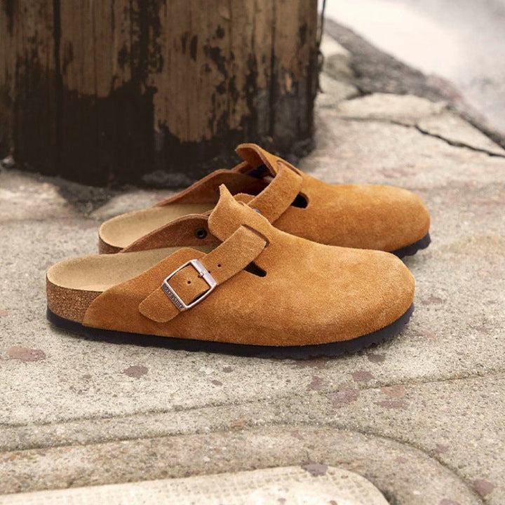 Nienke - Sandales de luxe en daim souple avec semelle confortable