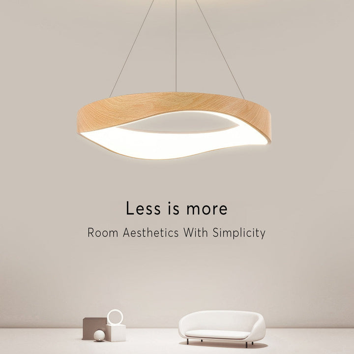 Lampe pendante LED ronde élégante pour un éclairage polyvalent dans la maison